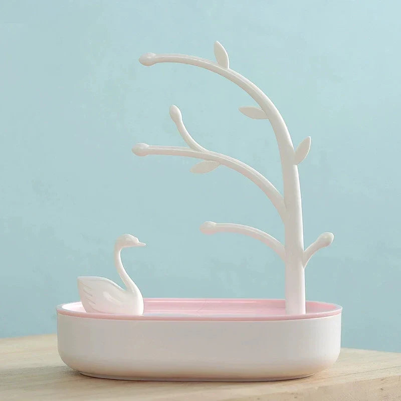 Arbre à Bijoux avec Cygne - Support Élégant