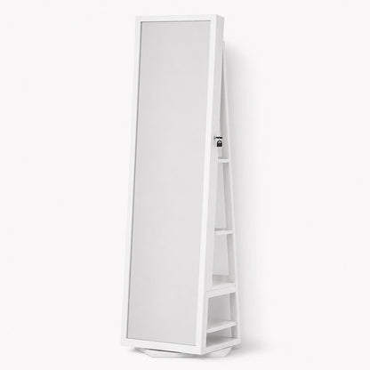 Armoire Bijoux Miroir LED Rotatif
