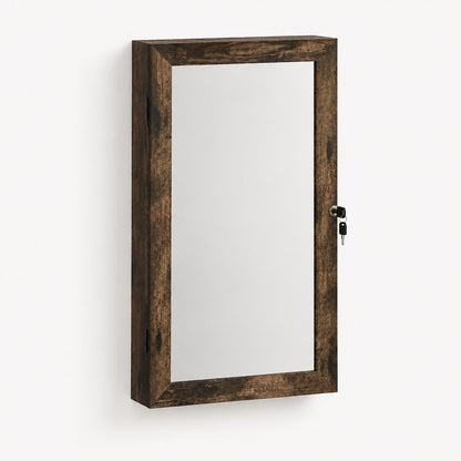 Armoire à Bijoux Mural Pratique avec Miroir
