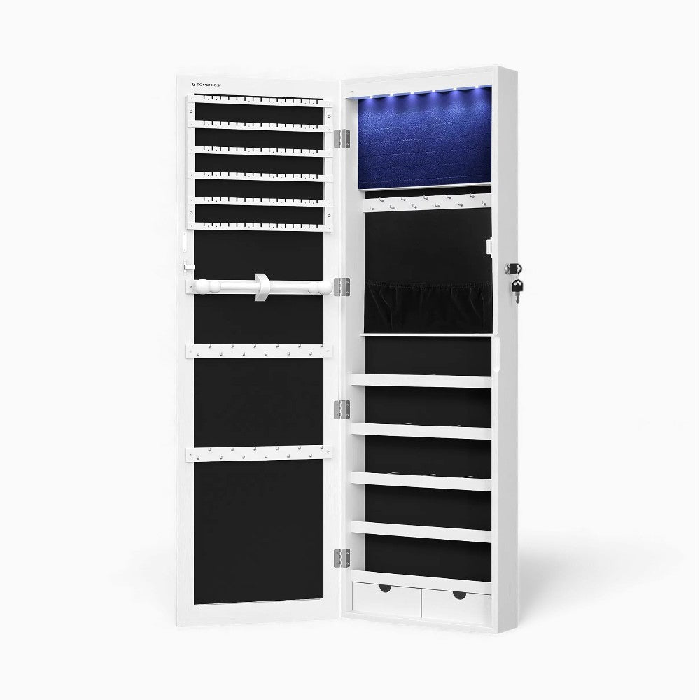 Armoire Bijoux Mural Miroir LED