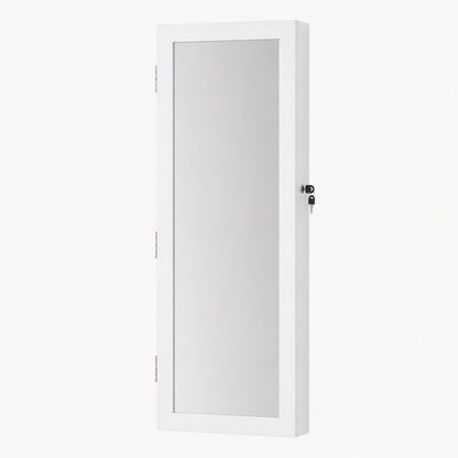Armoire à Bijoux Murale et Miroir Pratique