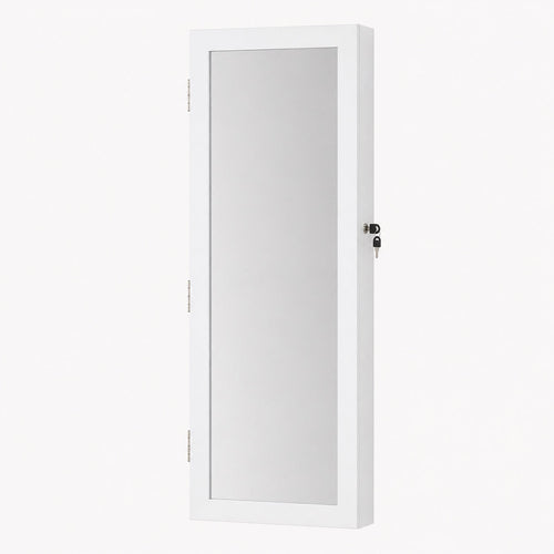 Armoire à Bijoux Murale et Miroir Pratique