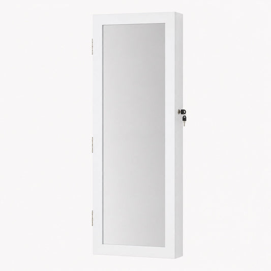 Armoire à Bijoux Murale et Miroir Pratique