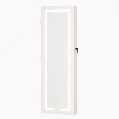 Armoire Bijoux Murale LED avec Miroir