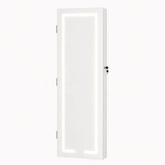 Armoire Bijoux Murale LED avec Miroir