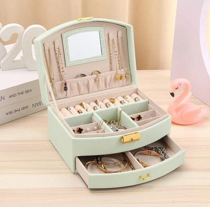 Boîte à Bijoux Voyage - Miroir Pratique Inclus