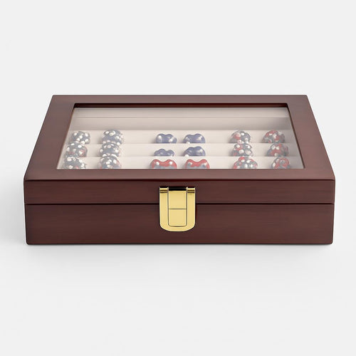 Boîte à Bijoux Bois Verre - Rangement Élégant