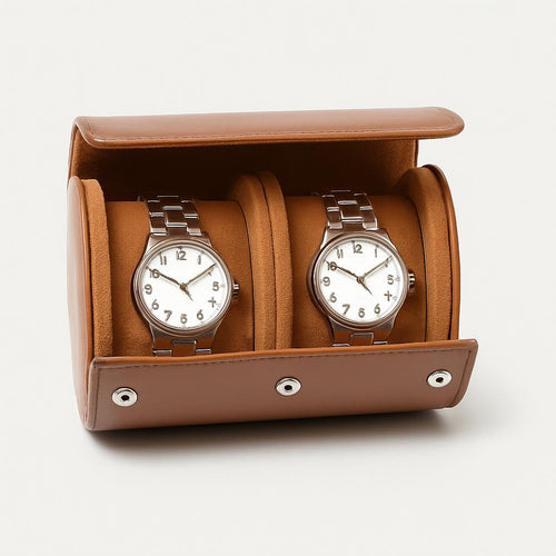 Boîte à Montre en Cuir - Rangement Pratique