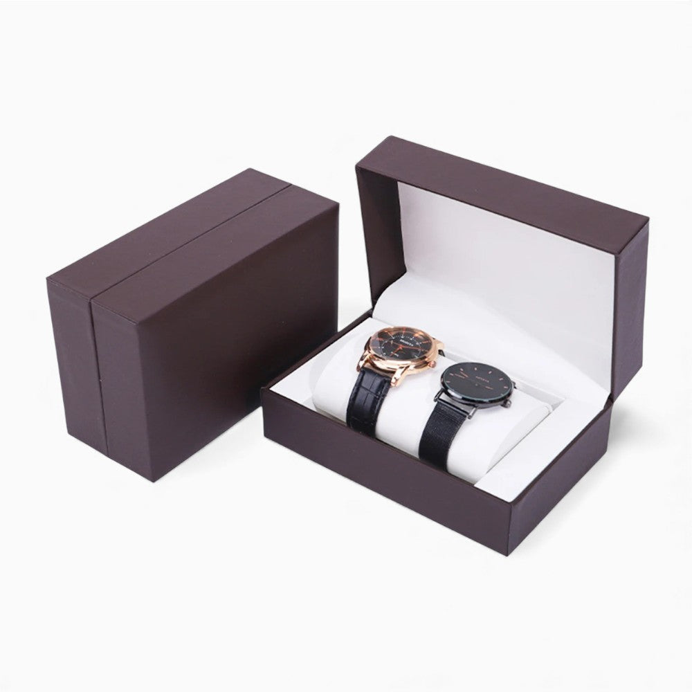 Boîte à Montre 2 Montres - Design Compact et Sécurisé