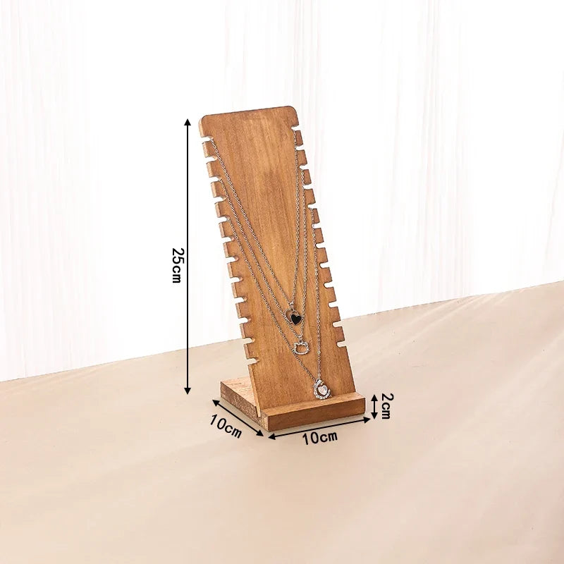 Porte Bijoux Bois pour Colliers - Pliable et Pratique